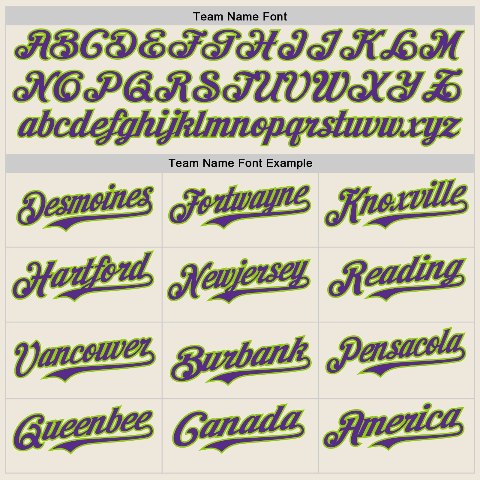 Custom Cream Purple Pinstripe Neon Green Authentic Two Tone Baseball Jersey