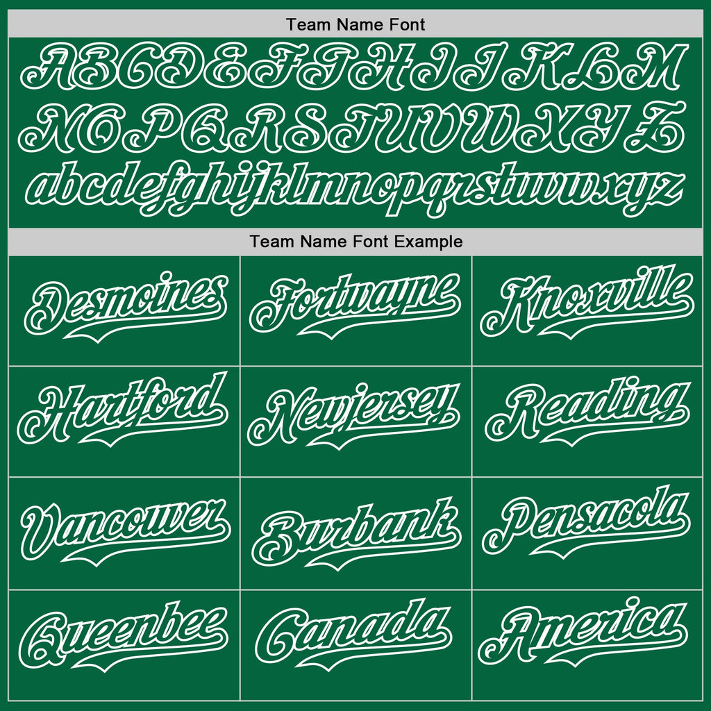 Custom Kelly Green White Pinstripe White Authentic Two Tone Baseball Jersey