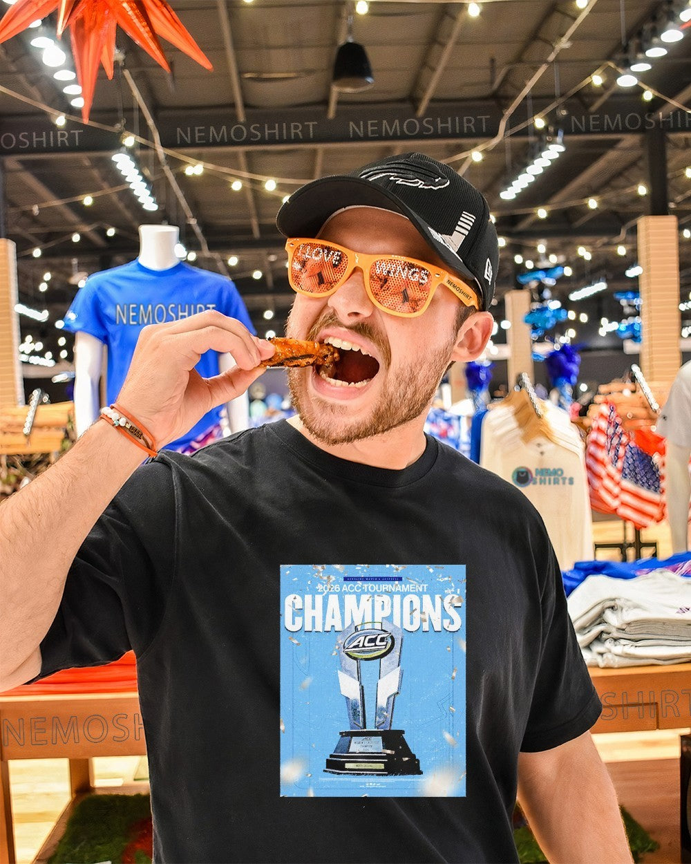 UNC women’s lacrosse 2026 ACC tournament champions trophy shirt