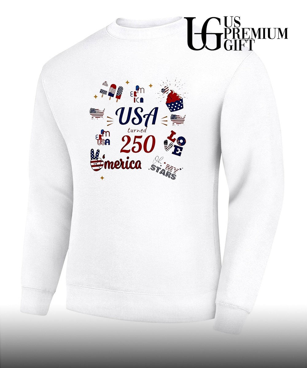 USA turned 250 merica Bed Wine Blue Love Oh my Stars Patriotic Fourth of July shirt