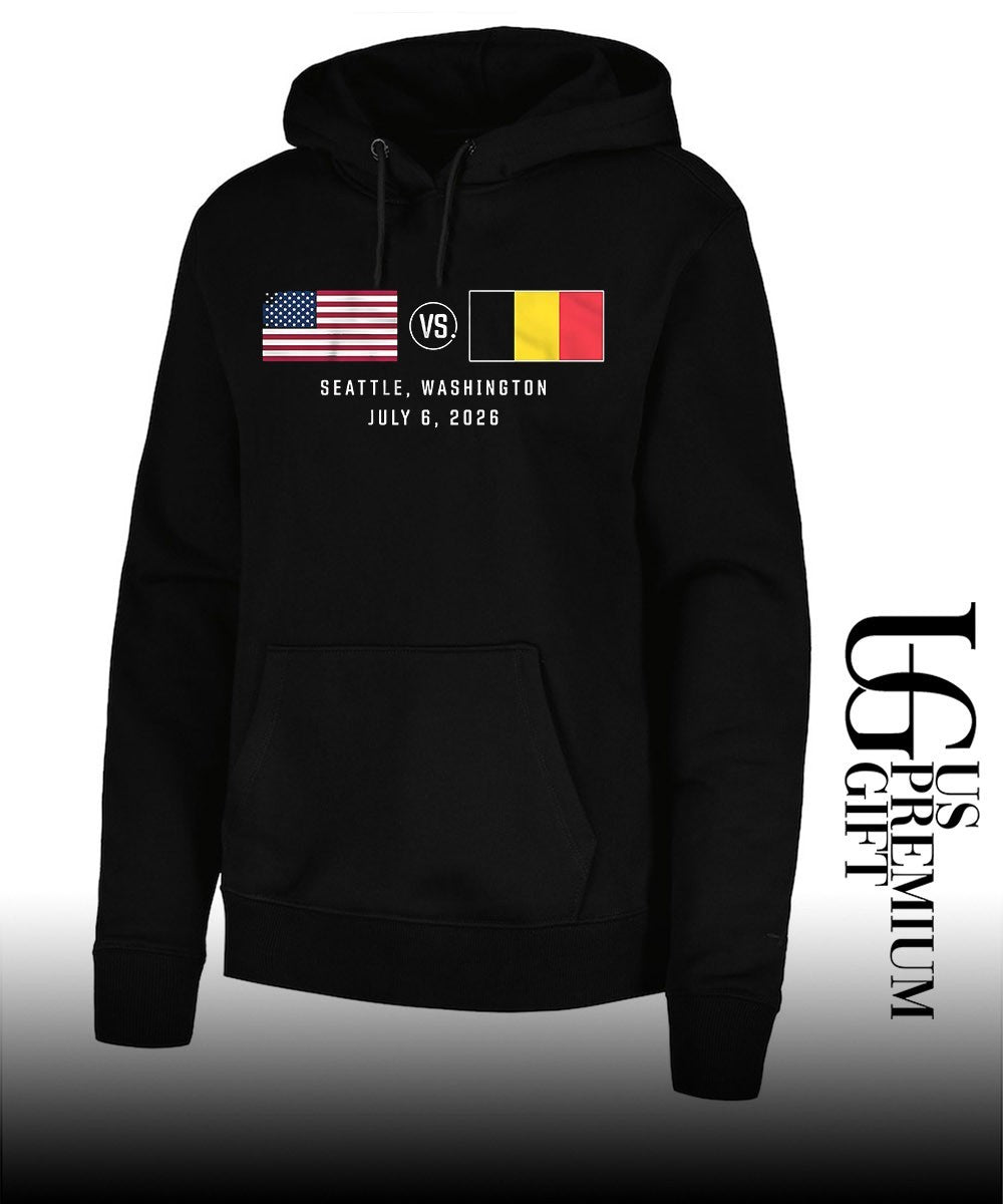 United States vs Belgium Seattle Washington July 6 2026 World Cup Soccer shirt