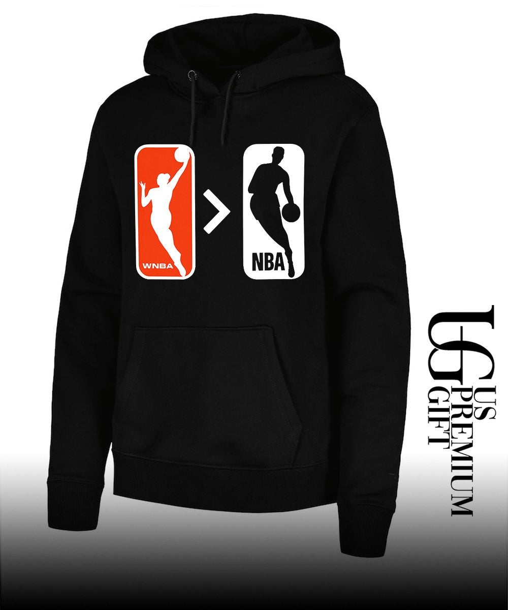 WNBA Is Greater Than NBA logo shirt