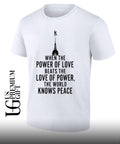 When The Power Of Love Beats The Love Of Power The NYC Skyline shirt