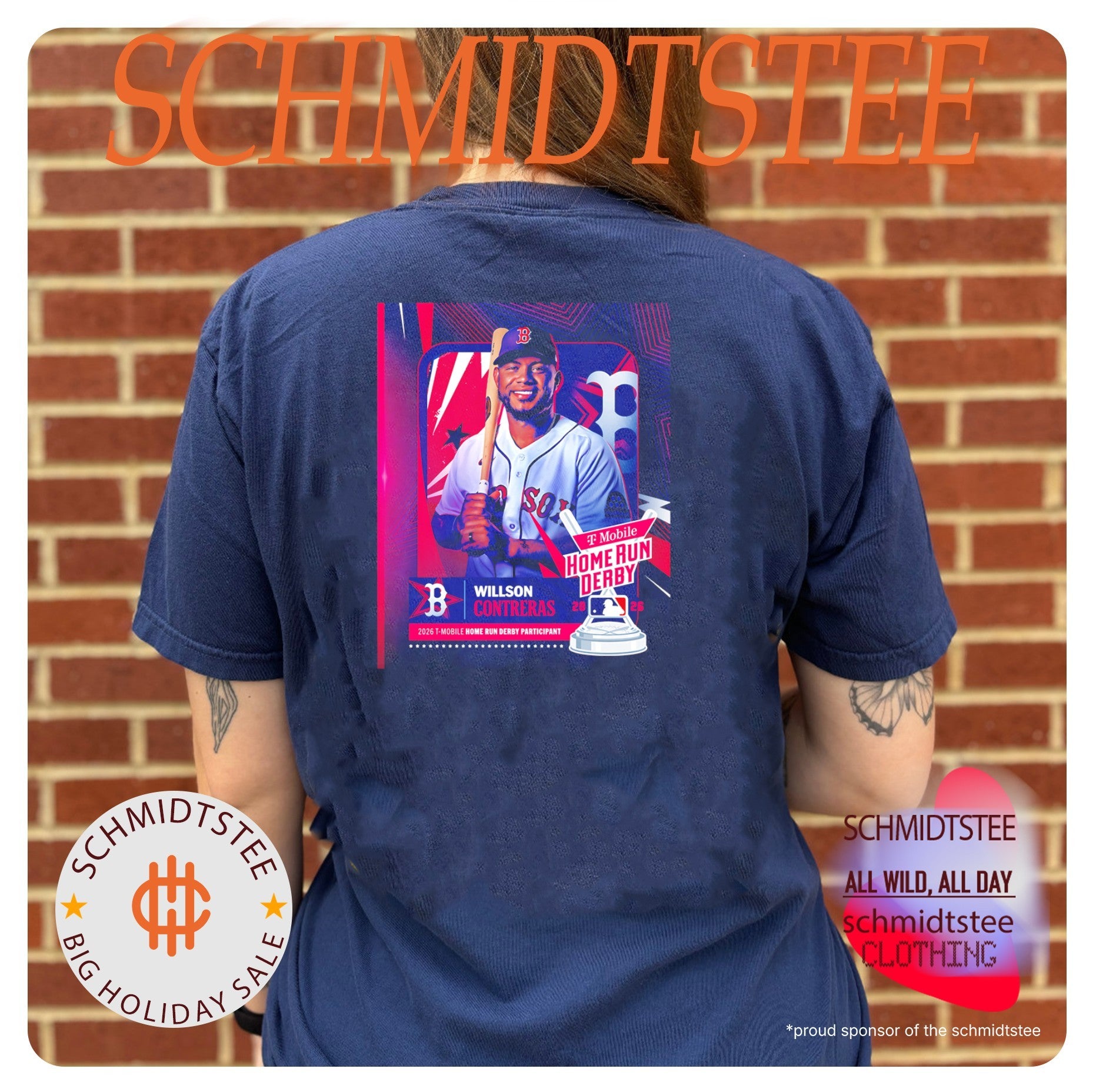 Willson Contreras Boston Red Sox 2026 T-Mobile Home Run Derby Participant shirt