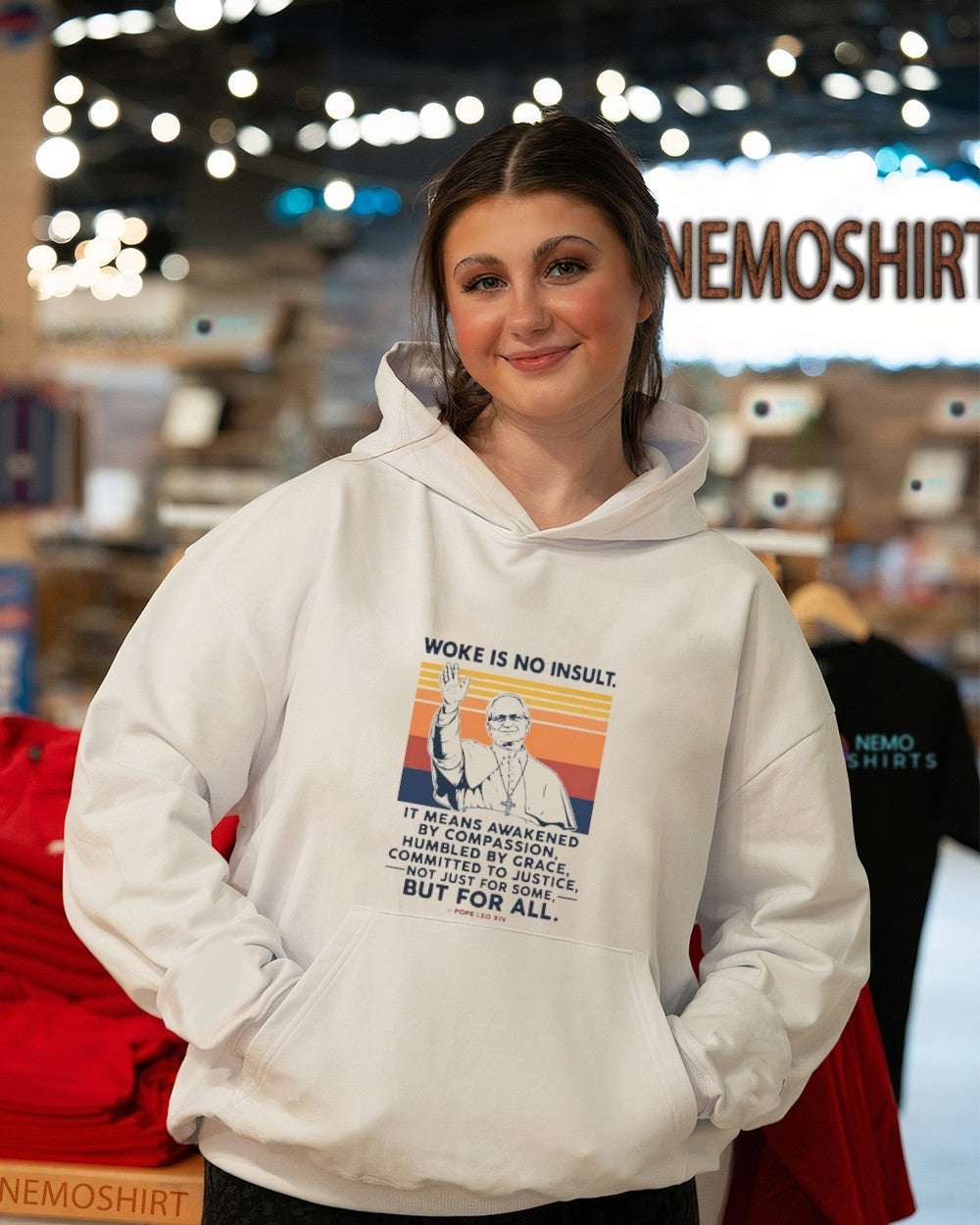 Woke is no insult it means awakened by compassion humbled by grace shirt