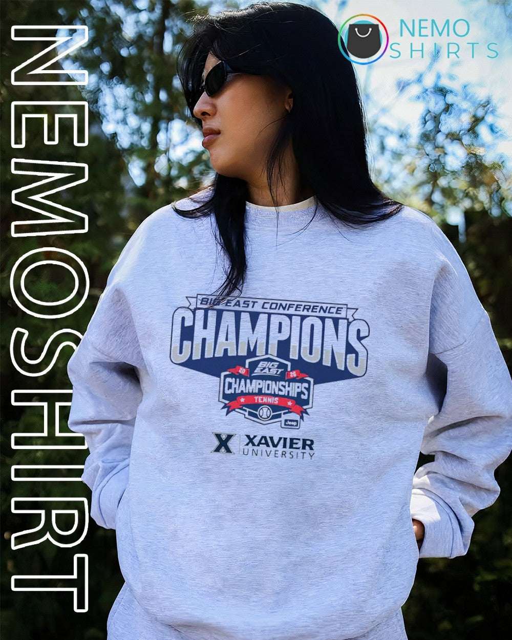 Xavier women’s tennis 2026 Big East conference champions shirt