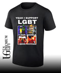 Yeah I Support LGBT Lean Gamble Beer Titties graphic shirt