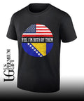 Yes I’m Both of Them United States and Bosnia-Herzegovina flag shirt