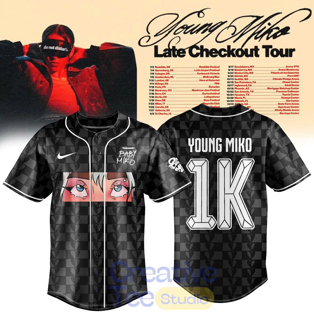 Young Miko Late Checkout Tour 2026 Special Baseball Jersey