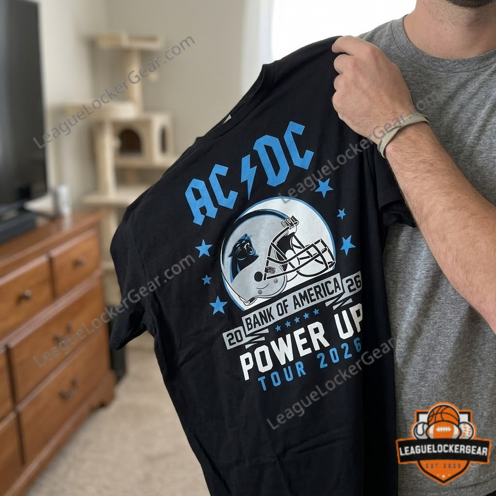 AC/DC Carolina Panthers Power Up Tour 2026 T-Shirt