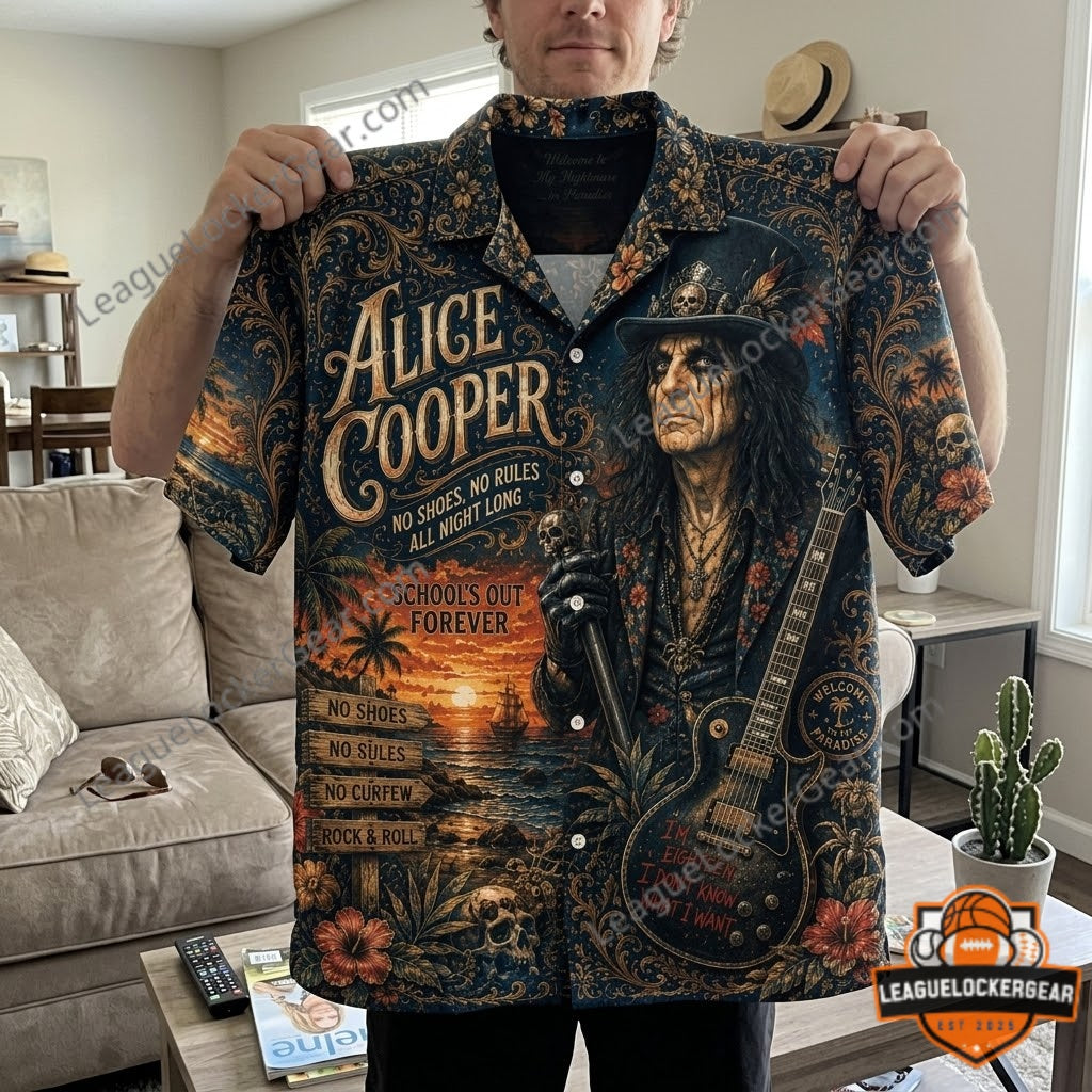 Alice Cooper School’s Out Forever Hawaiian Shirt