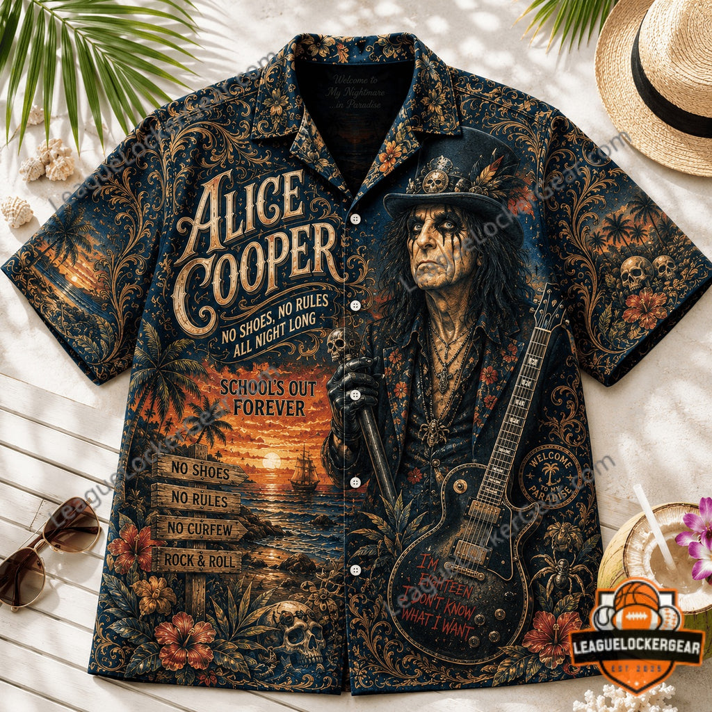 Alice Cooper School’s Out Forever Hawaiian Shirt