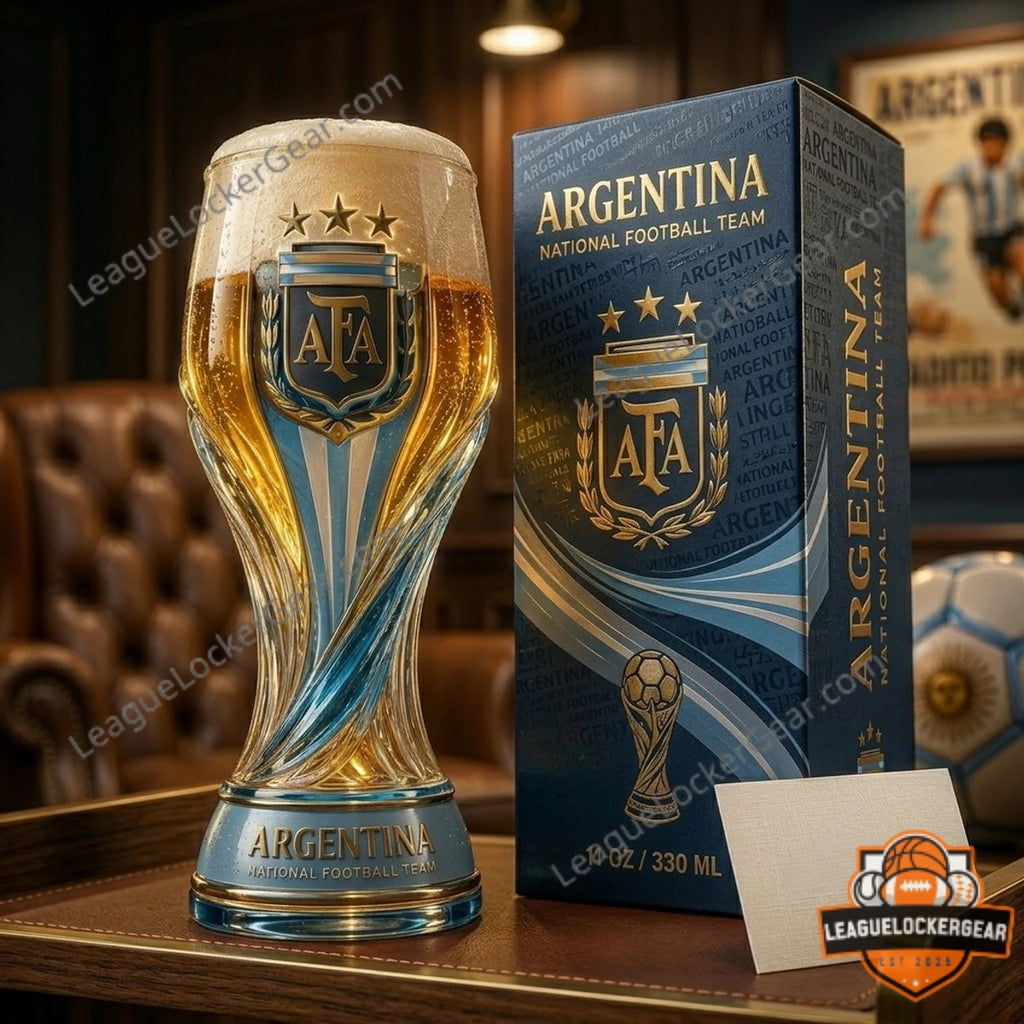 Argentina World Cup 2026 Trophy Beer Glass