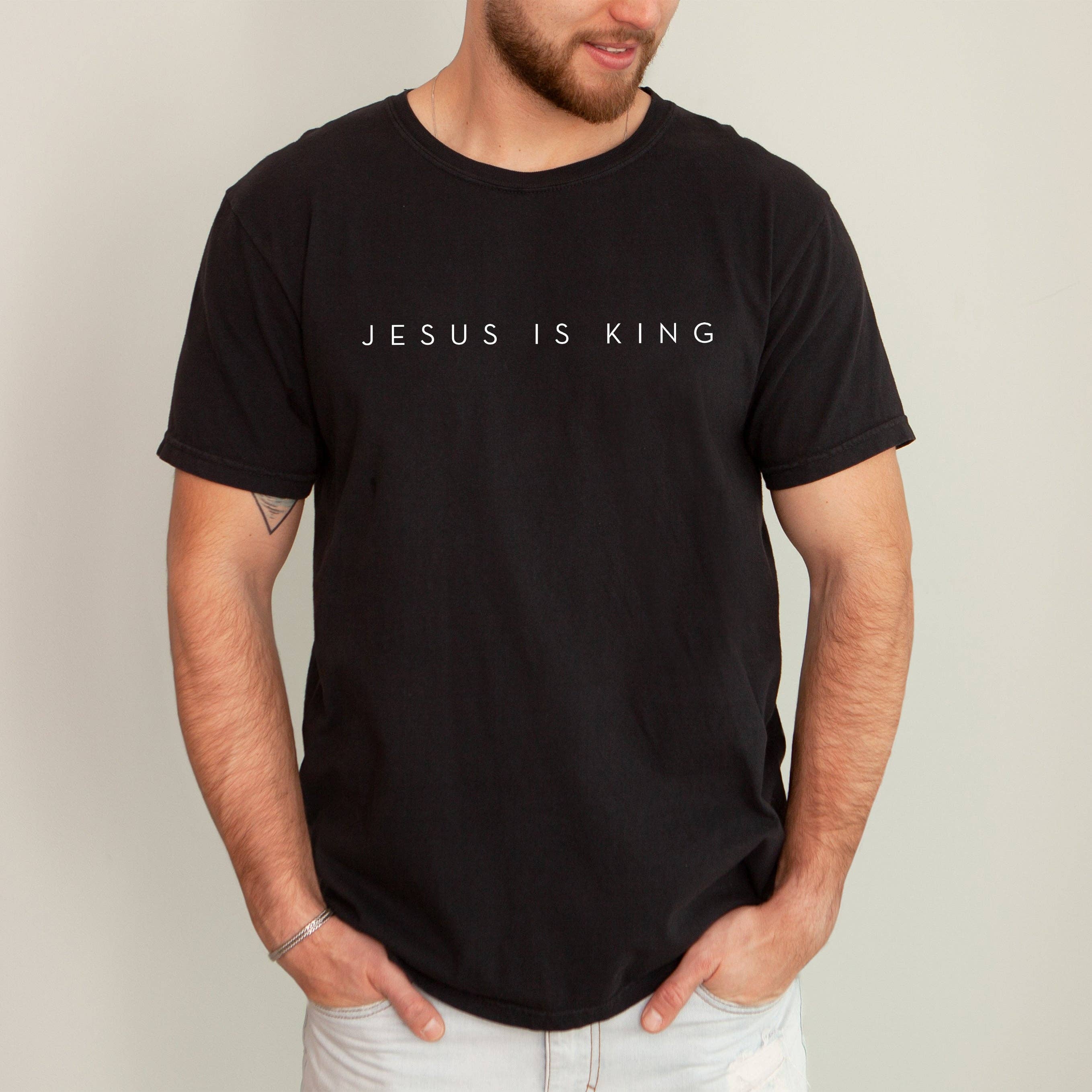 Jesus Is King, Minimalist, Religious, Faith, Gospel Tshirt
