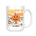 Happy Halloween Pumpkin Mascot 15oz Mug