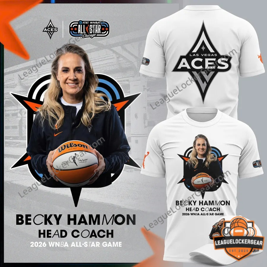 Becky Hammon Head Coach 2026 WNBA All-Star Game T-Shirt