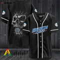 Black Skull Busch Light Baseball Jersey - Aopprinter
