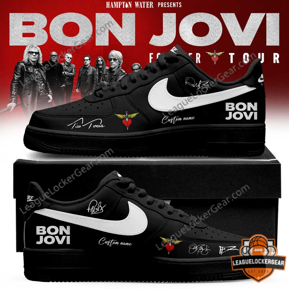 Bon Jovi Forever Tour Signed Custom Sneakers