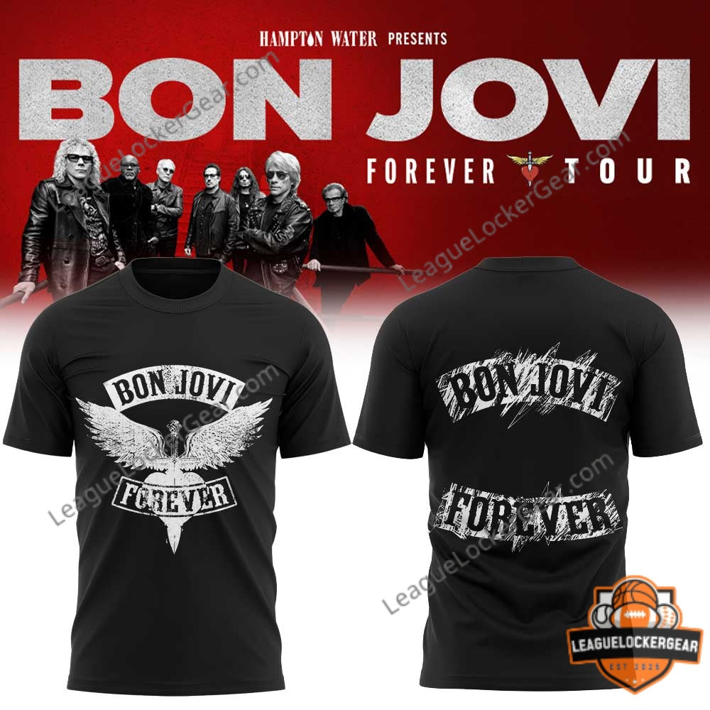 Bon Jovi Forever Tour Black T-Shirt
