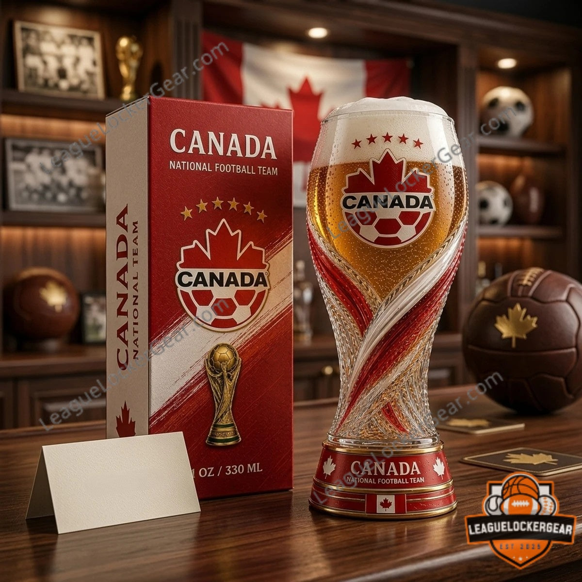 Canada World Cup 2026 Trophy Beer Glass