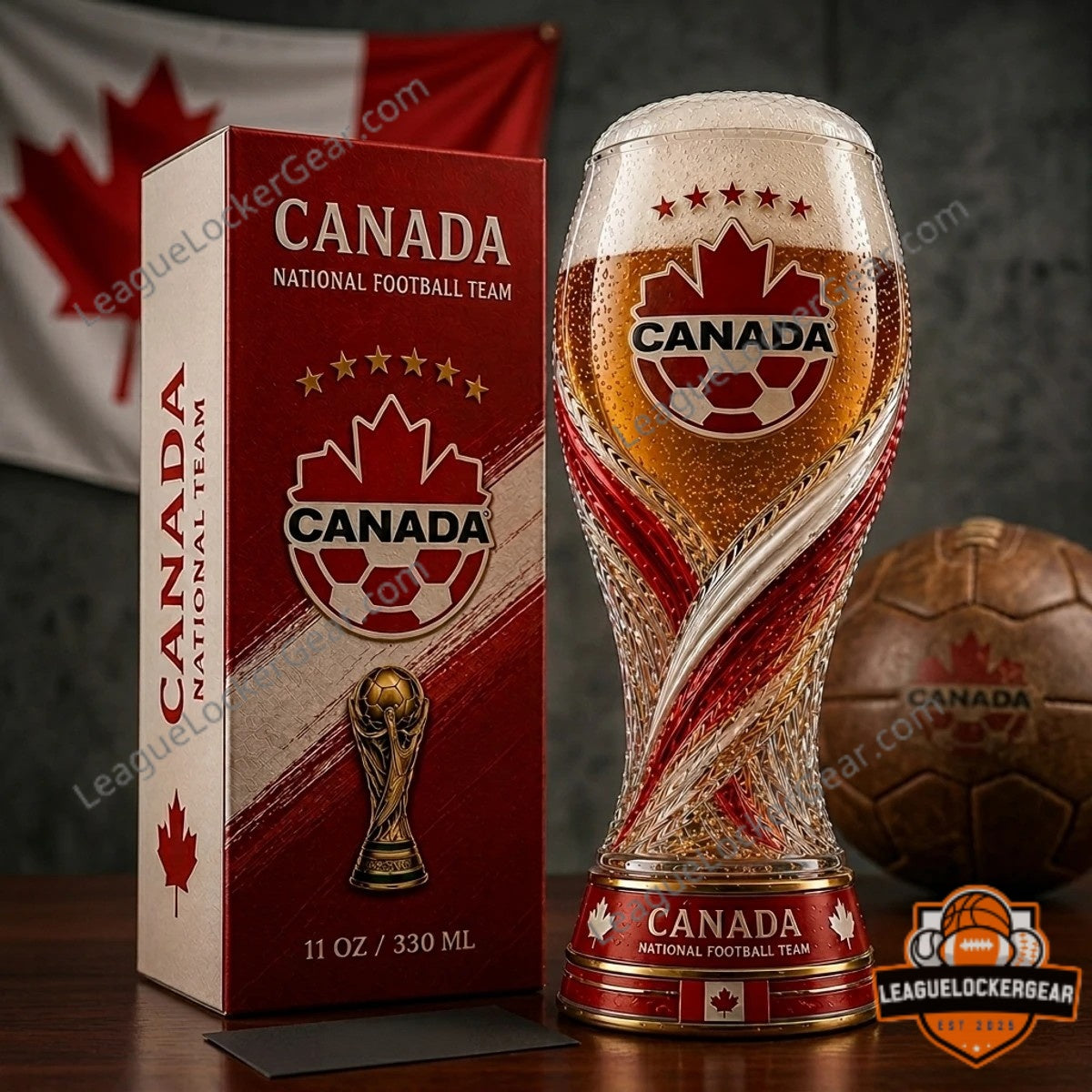 Canada World Cup 2026 Trophy Beer Glass