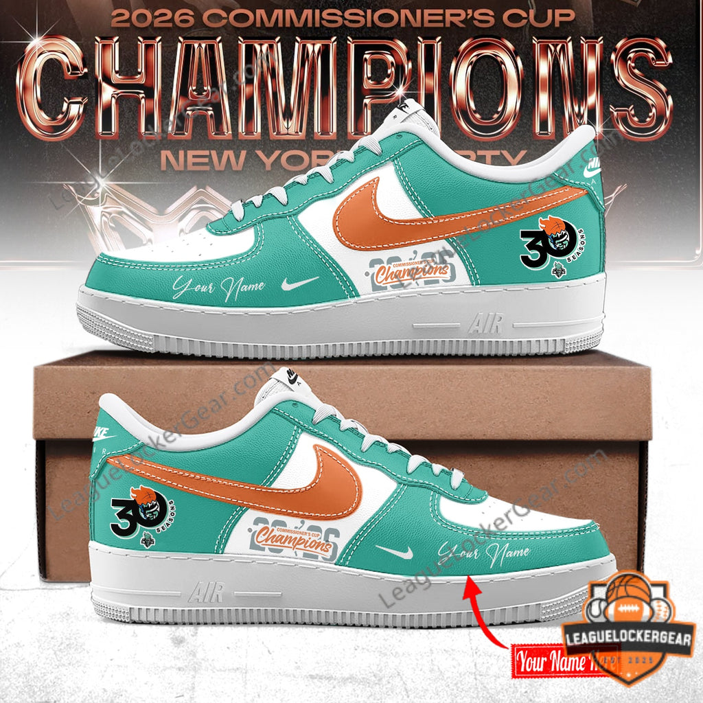 NY Liberty 2026 WNBA Commissioner Cup Champions AF1 Sneakers