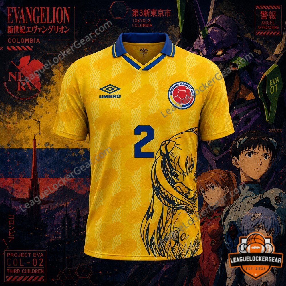 Colombia x Neon Genesis Evangelion World Cup 2026 Jersey