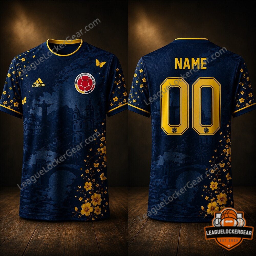 Colombia 2026 Gabriel Garcia Marquez Butterflies Jersey