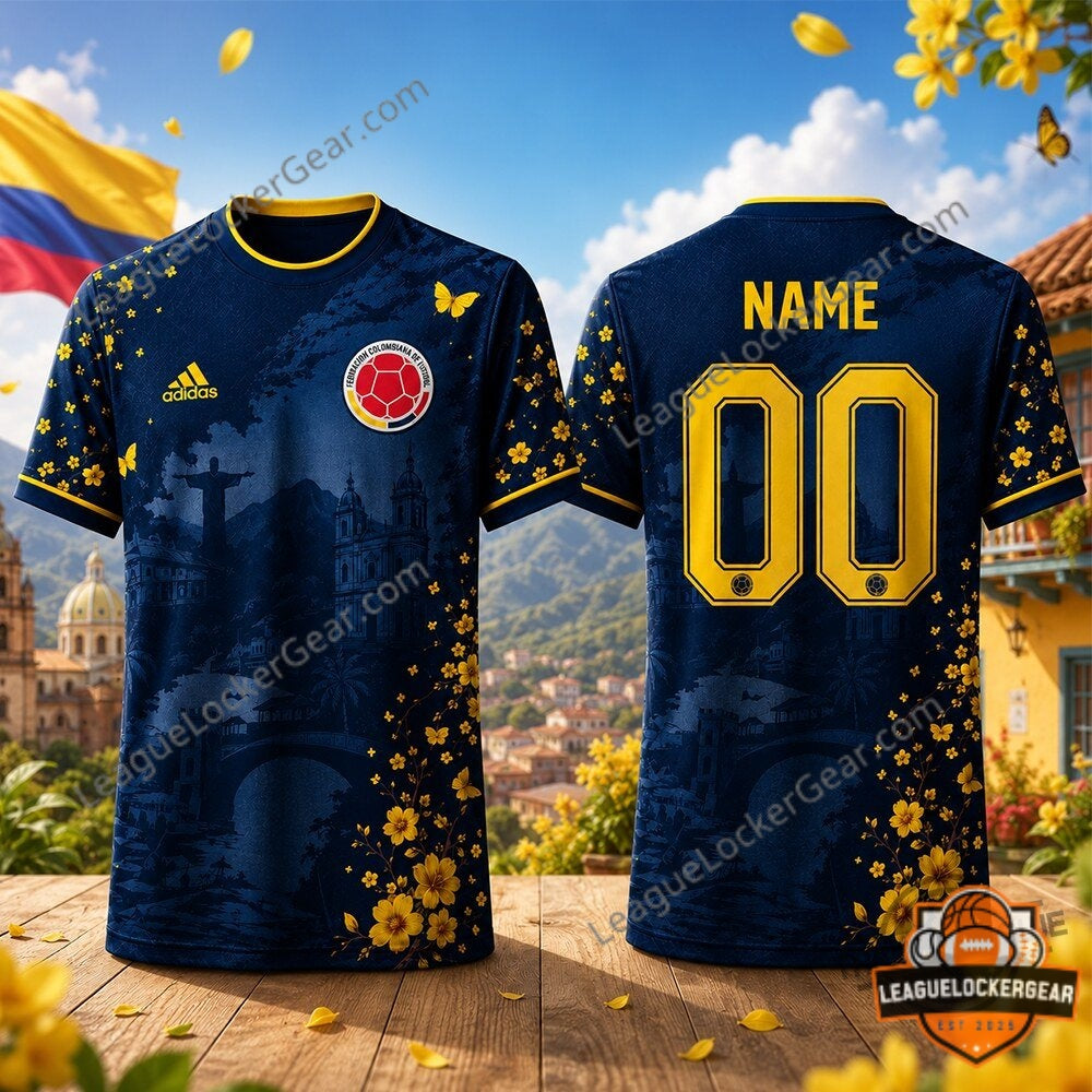 Colombia 2026 Gabriel Garcia Marquez Butterflies Jersey