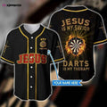 Colorful Custom Jesus Dart Therapy Baseball Jersey Adult Unisex S-5XL Full Size - Aopprinter