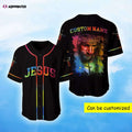 Colorful Jesus Baseball Jersey Vibrant Unisex Design Full Size S-5XL - Aopprinter