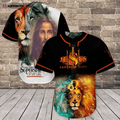 Colorful Jesus Christ Superstar Galaxy Lion Baseball Jersey Adult Unisex S-5XL Size - Aopprinter