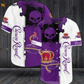 Crown Royal Skull All Over Print 3D Unisex Baseball Jersey Purple - lylyprint.com