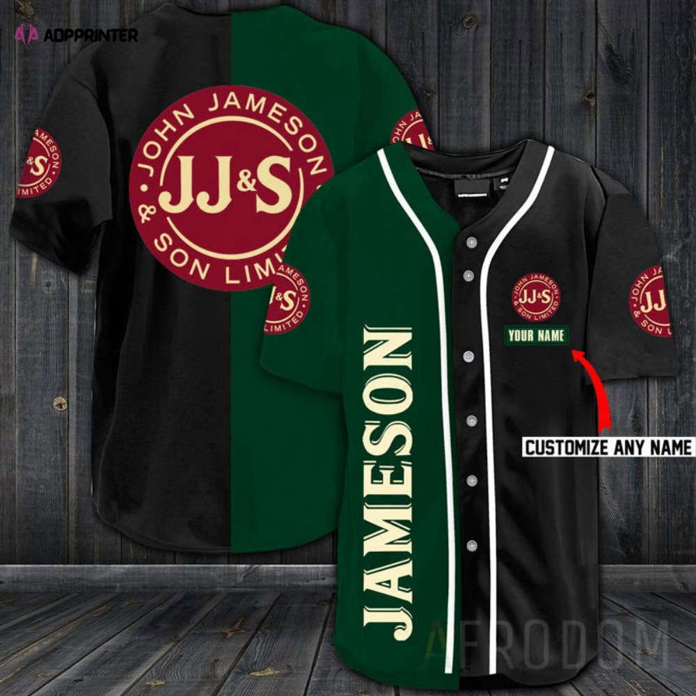 Custom Jameson Whiskey Baseball Jersey Shirt - Personalized & Stylish Shop Now! - Aopprinter