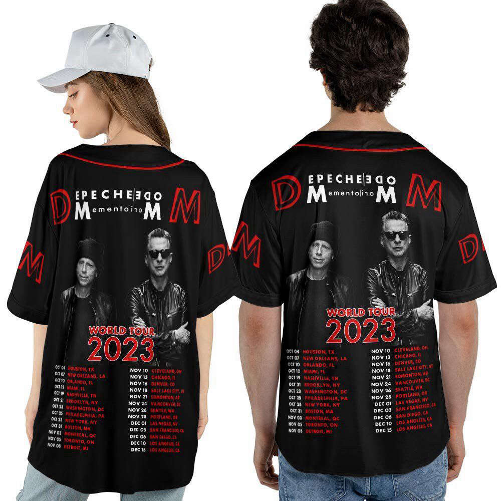 Custom Name Depeche Mode Baseball Jersey, Depeche Mode Tour Shirt - lylyprint.com