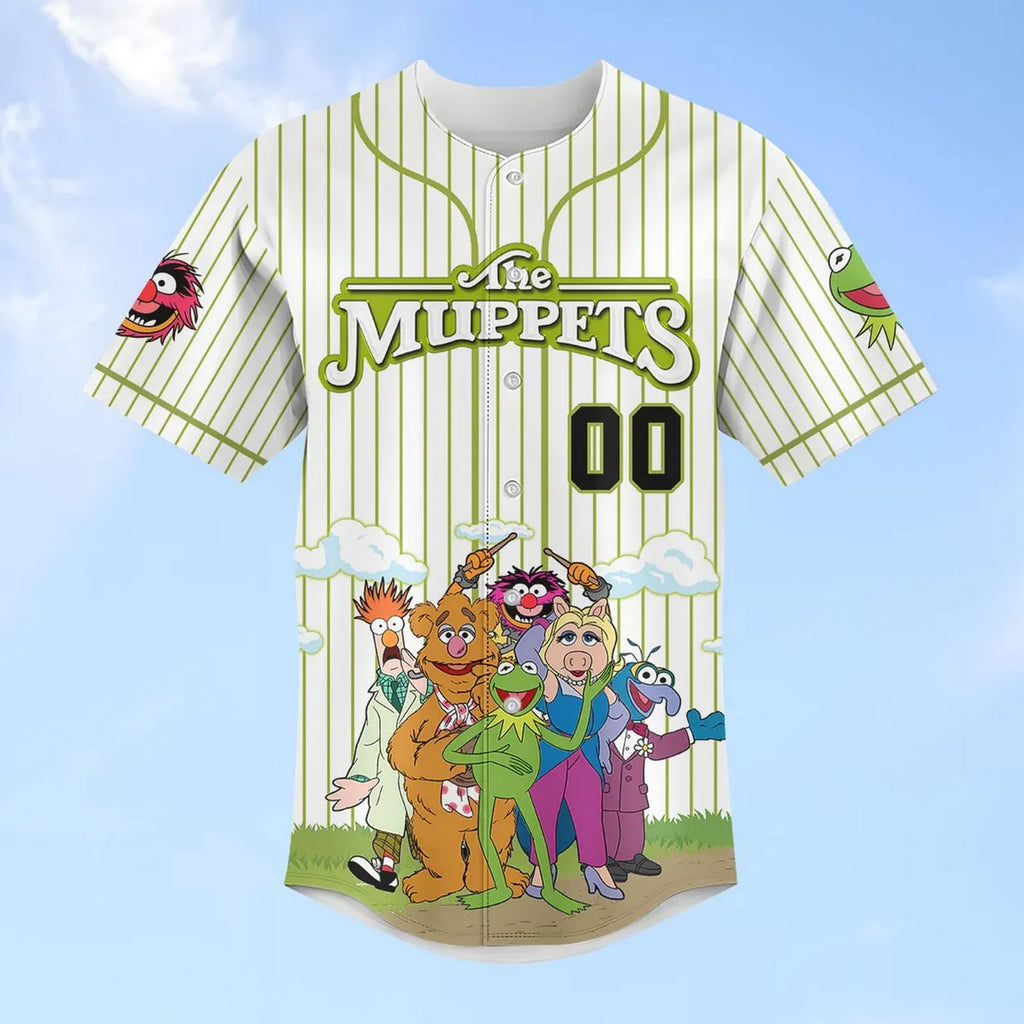 Custom Name The Muppets Funny Poster Baseball Jersey