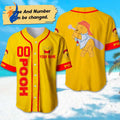 Custom Pooh Baseball & Basketball Jerseys Cartoon Character Trip Party Shirt Magic Kingdom Movie Birthday Gift - Bafud