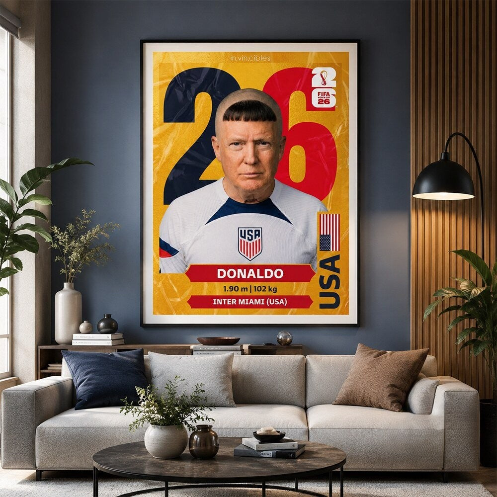 Funny Donaldo Trump World Cup 2026 Soccer Poster