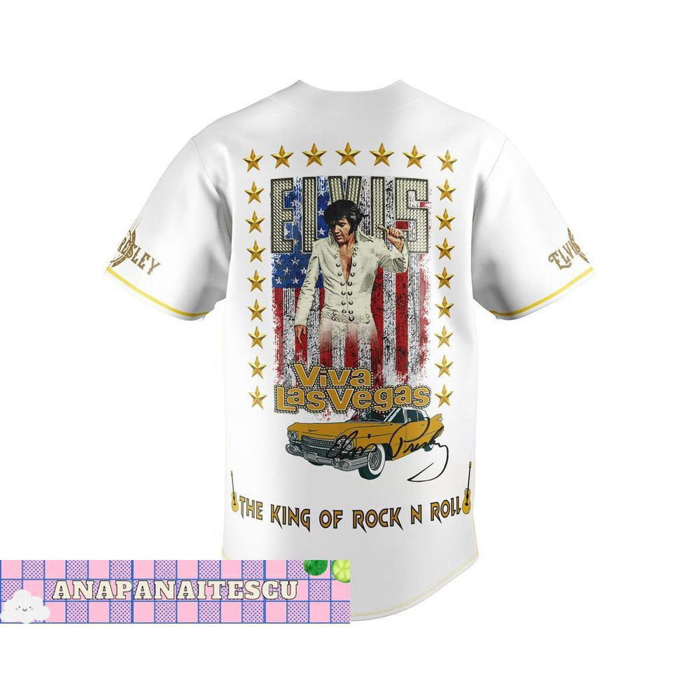 Elvis Presley Baseball Jersey Shirt - lylyprint.com