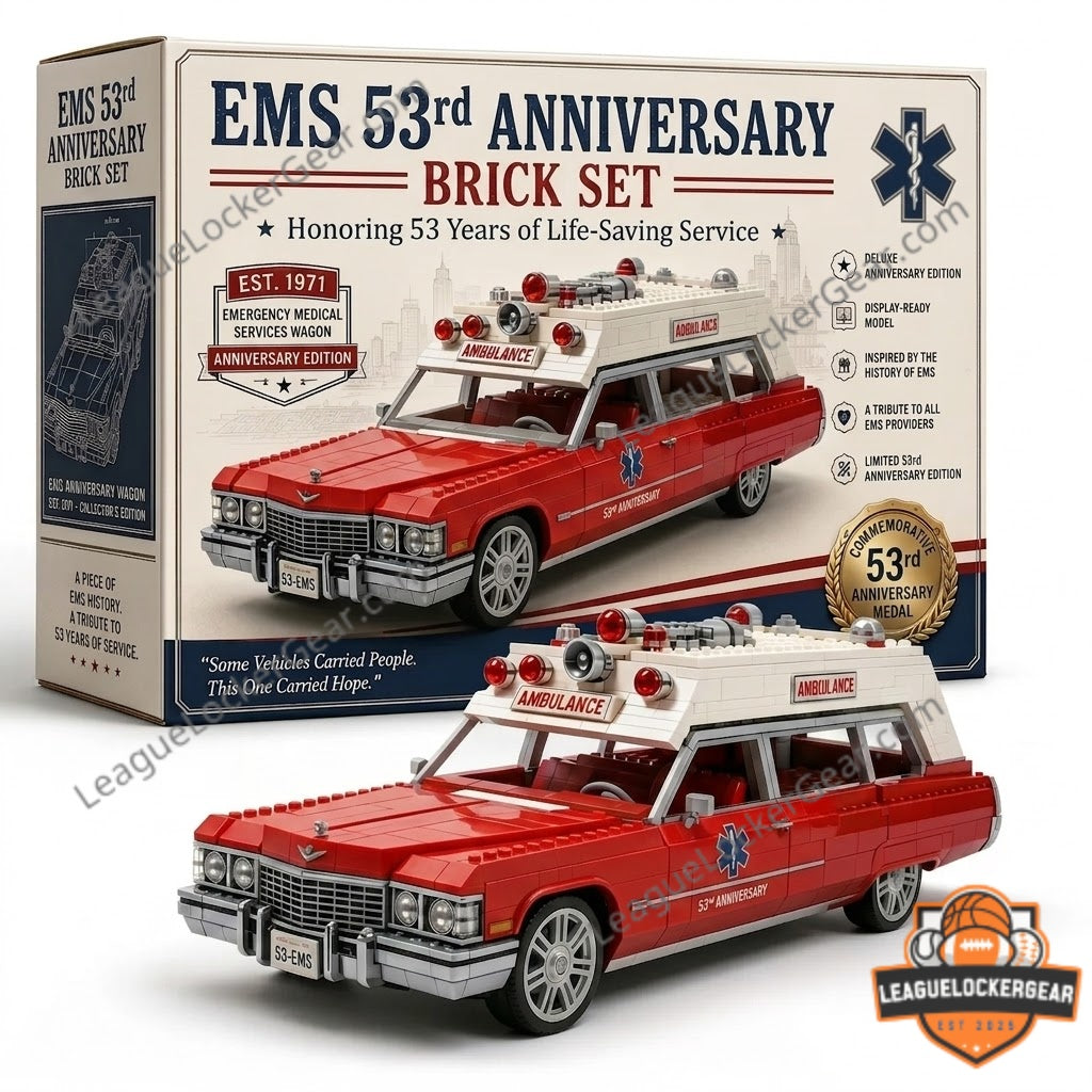 EMS 53rd Anniversary Emergency Medical Services Wagon Brick Set