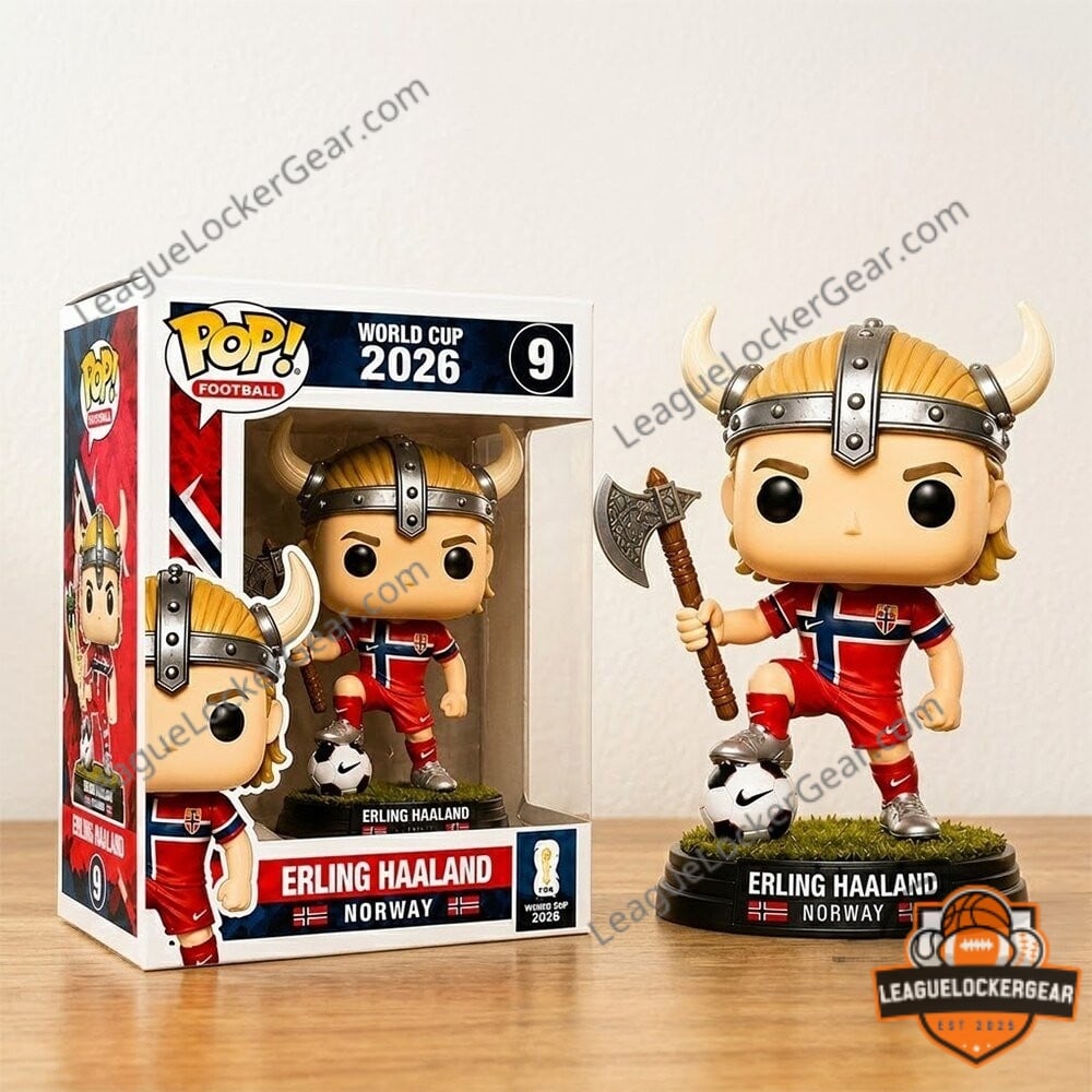 Erling Haaland Norway World Cup 2026 Viking Funko Pop Figure