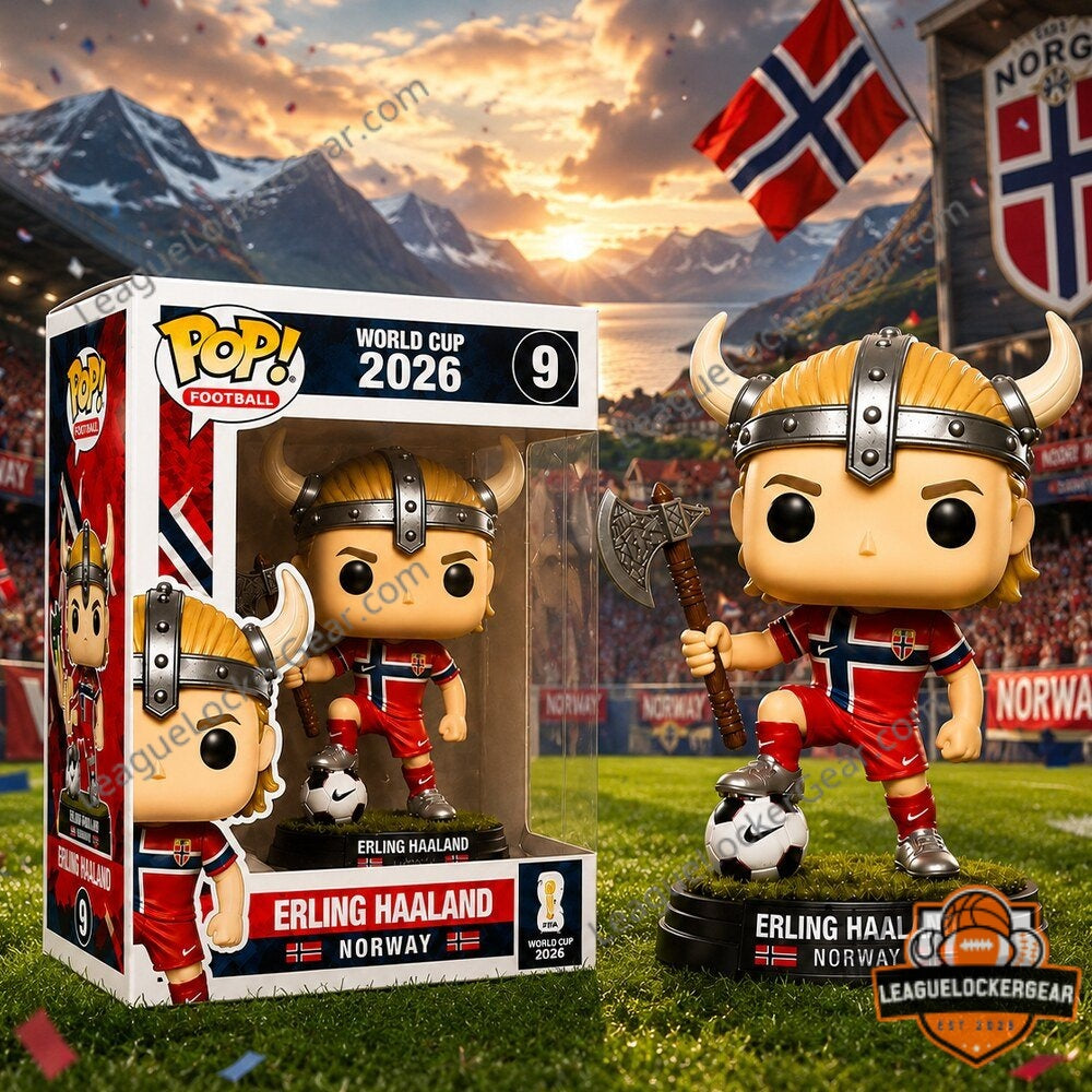 Erling Haaland Norway World Cup 2026 Viking Funko Pop Figure