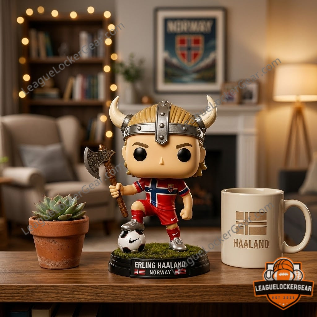 Erling Haaland Norway World Cup 2026 Viking Vinyl Figure
