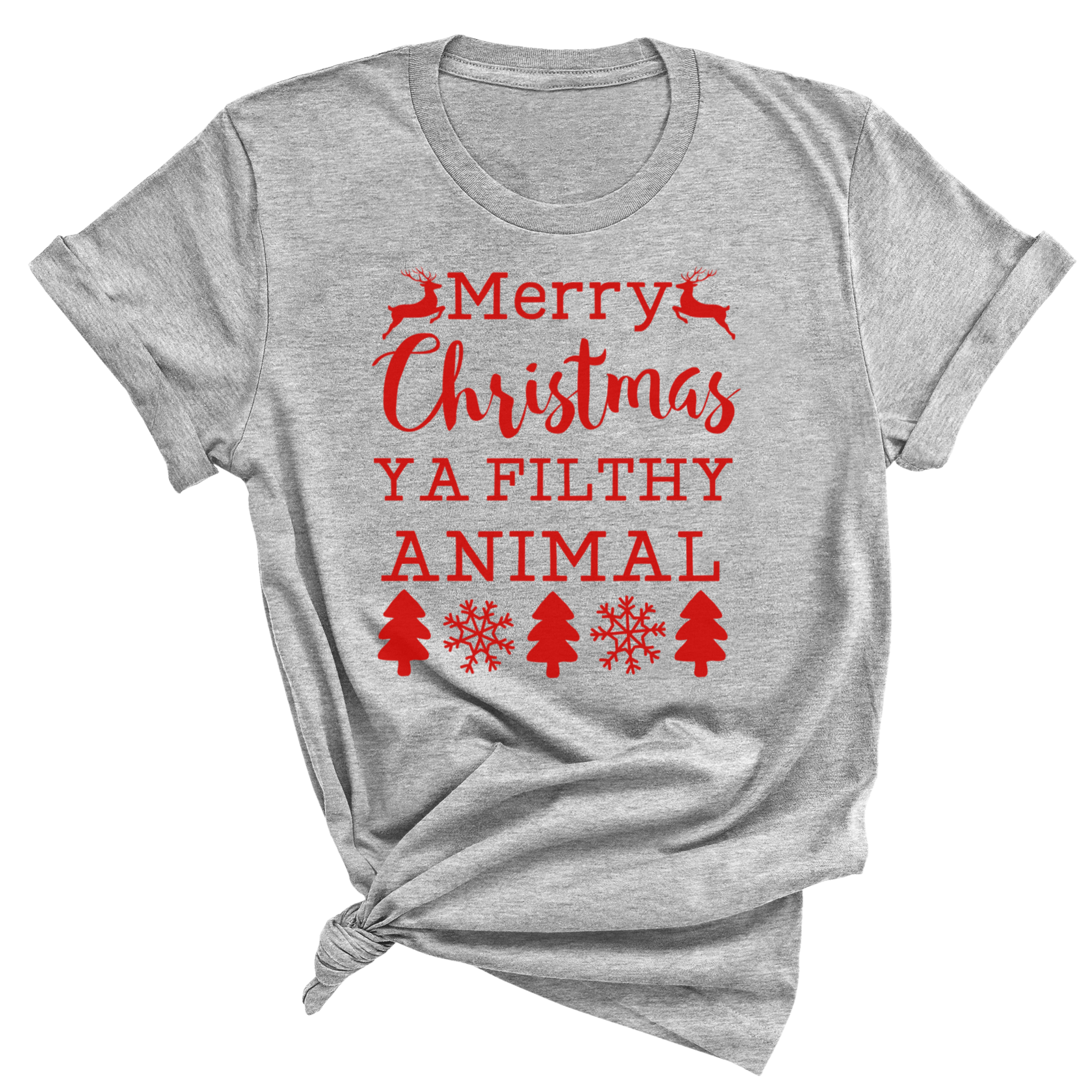 Merry Christmas Ya Filthly Animal Clearance T-Shirt