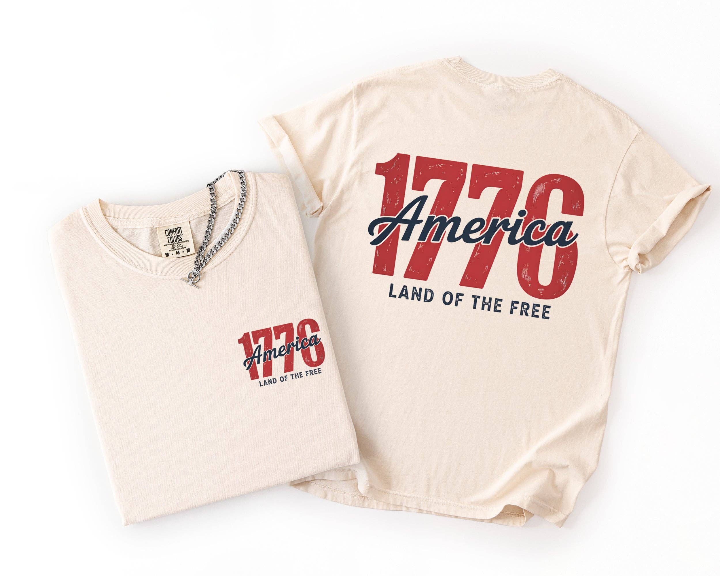 1776, Land of the Free, Unisex, America, 4th of July T-Shirt