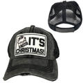 Oh Fudge! It's Christmas Ball Cap | Unisex Hat | Distressed