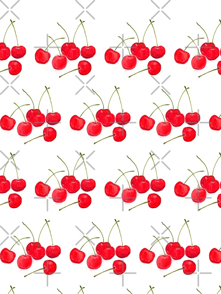 Vintage Cherty pattern retro by Monika Howarth