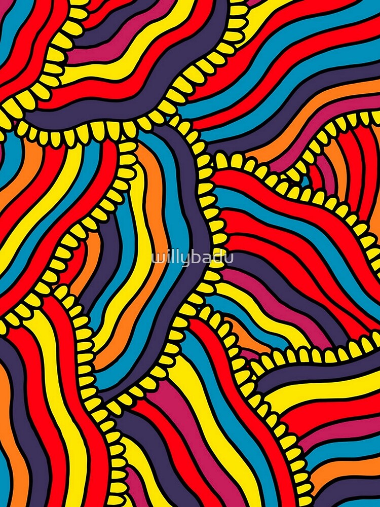Psychedelic Rave Stripes by willybadu