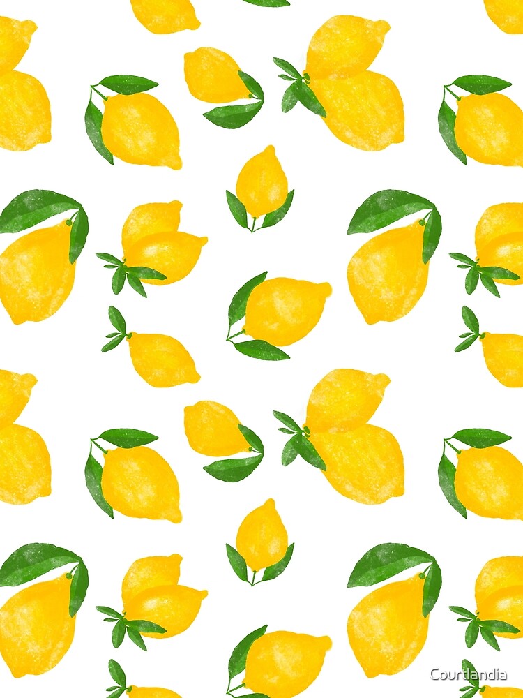 Lemon Pattern #pattern #vintage by Courtlandia