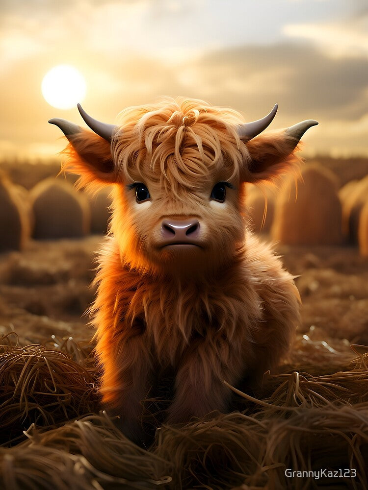 Miniature Scottish Highland Cow, so cute and fluffy by GrannyKaz123